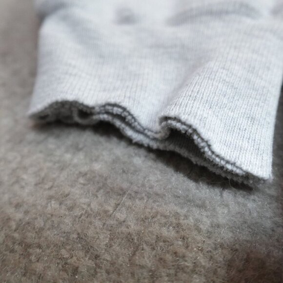 Vintage Champion Sweater Medium Gray Reverse Weave USA Blank Warm Up Hoodie - Picture 2 of 10